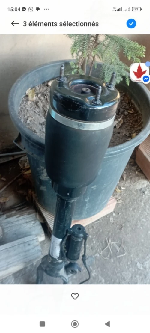 Amortisseur de suspension pneumatique mercides