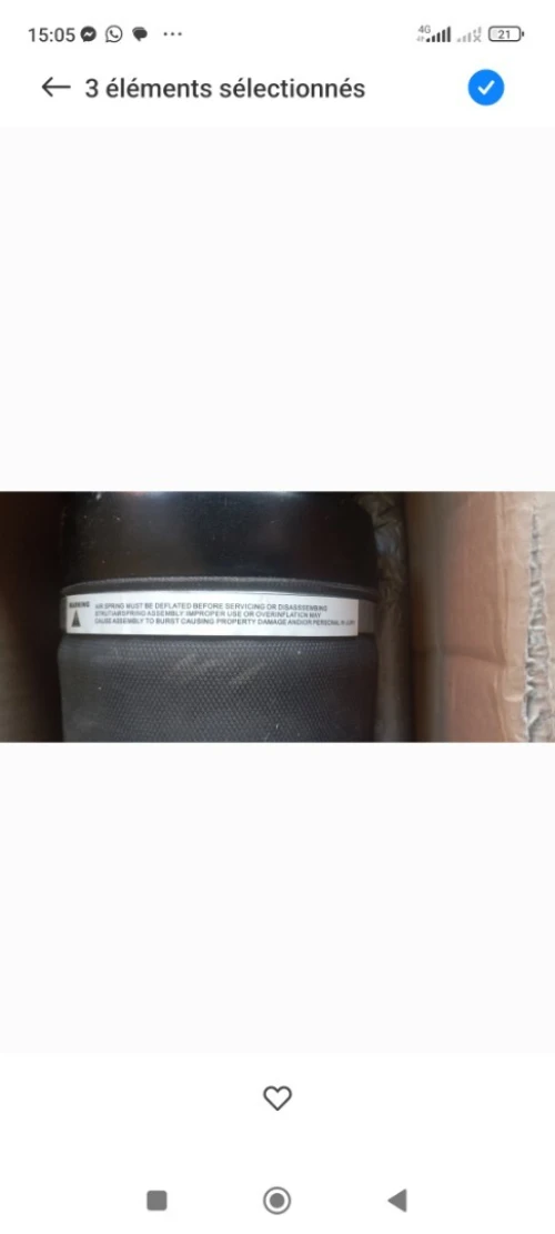 Amortisseur de suspension pneumatique mercides