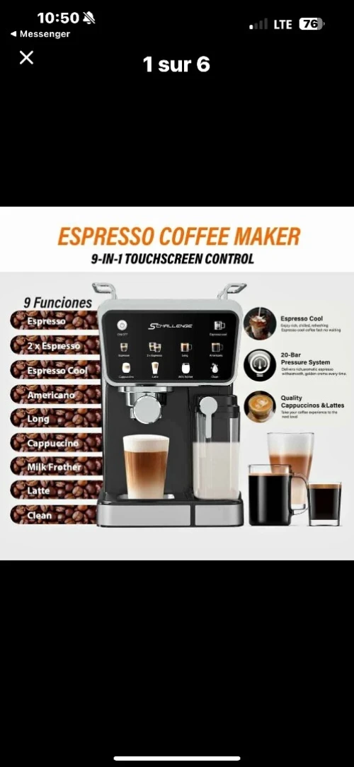 Cafetière expresso inteligente poudre économique