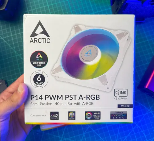 Out of Stock -  Pack 2x ARCTIC P14 PWM PST ARGB 140mm 0dB