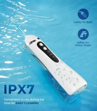 Hydropulseur Dentaire Sans Fil Jet Dentaire Portable à 3 Modes et 4 Buses - جهاز تنظيف الأسنان واللثة المائي