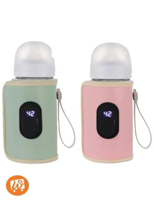 Chauffe-Biberon avec Écran LCD et 5 Températures Réglables VERT/ ROSE