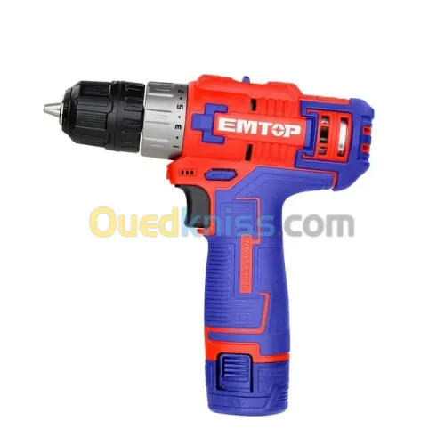 Perceuse sans fil 12v EMTOP