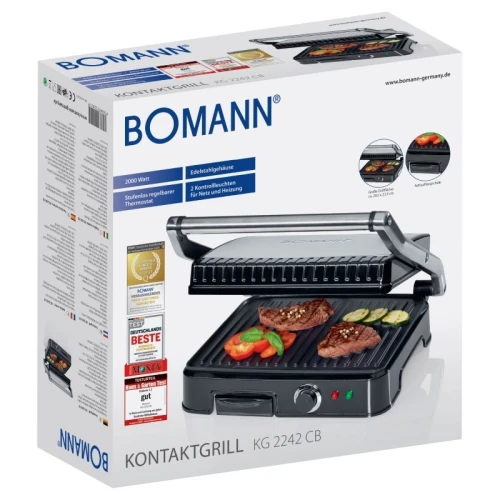Panineuse & Grill de viande multifonction Bomann