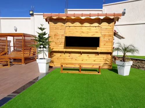 Construction des. Chalet bungalow en bois 