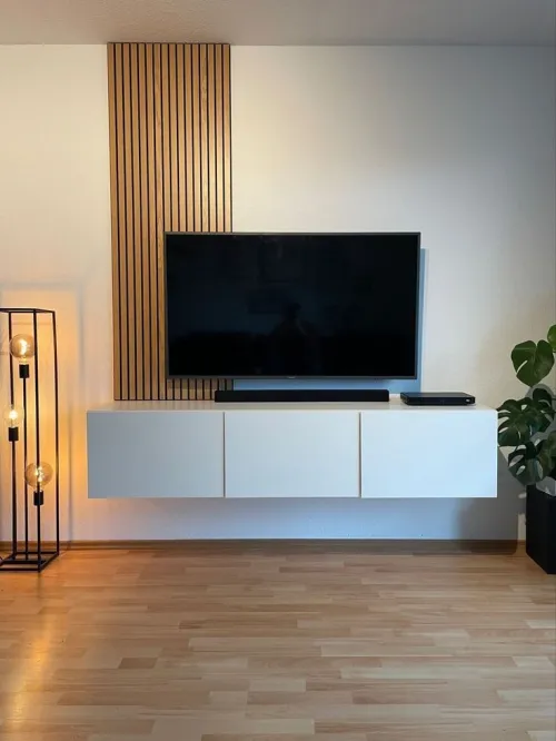 Lampadaire Woden laiton 