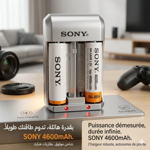 Kit complet Sony chargeur+pile rechargeable