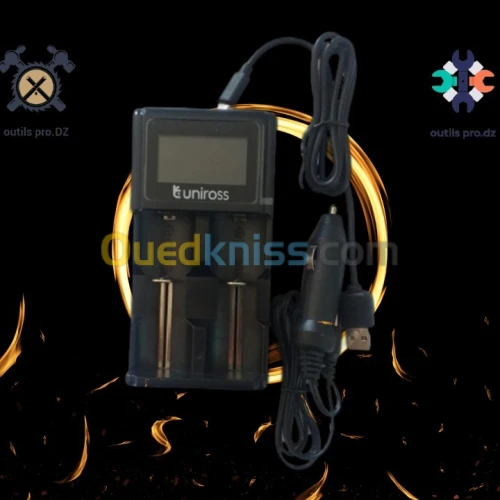 smart Chargeur de piles 18650 et autres  + cadeau 