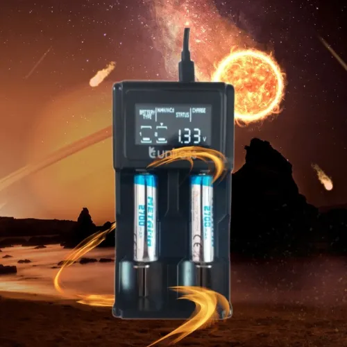 smart uniross Chargeur de piles 18650 et autres   