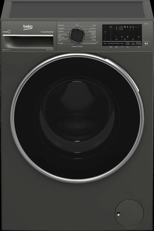 Lave linge BEKO 8kg/1200trs A+++ Pro-smart Inverter Gris Manhattan