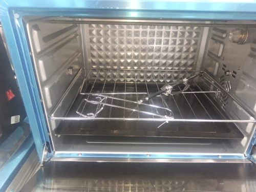 PROMO FOUR ANESTA ÉLECTRIQUE INOX 52L VENTILÉ THERMOSTAT TOURNE-BROCHE 