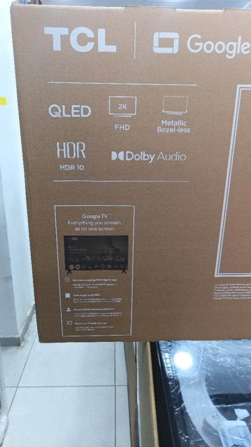Promo New model TV TCL Qled 43 Google TV 43S5K 2k 1440p Dolby audio HDR 10