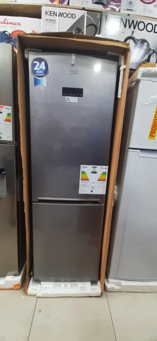 PROMOTION RÉFRIGÉRATEUR BEKO 450 COMBINÉ INOX-SILVER HARVEST FRESH SUN CYCLE