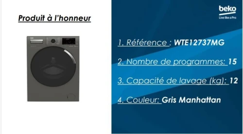 PROMOTION MACHINE A LAVER BEKO 12KG INVERTER