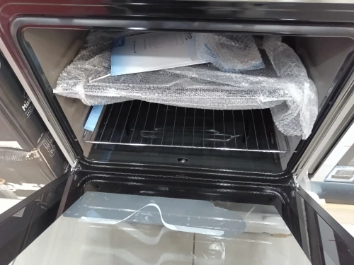 super promo cuisinière midea 5 feux-wok tabouna  inox 80cm ventilé 