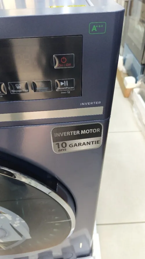 PROMO MACHINE A LAVER MAXWELL 3D A+++ 12kg inverter-vapeur STEAM CAREX2 1400T-MIN BLEU-FONCé