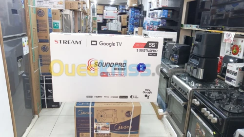 PROMOTION TV STREAM 55 GOOGLE TV SOUND PRO-HOME CINEMA 4K NEW 2025