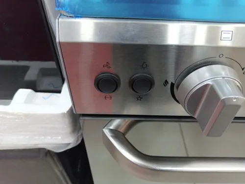 super promo cuisinière midea 5 feux-wok tabouna  inox 80cm ventilé 