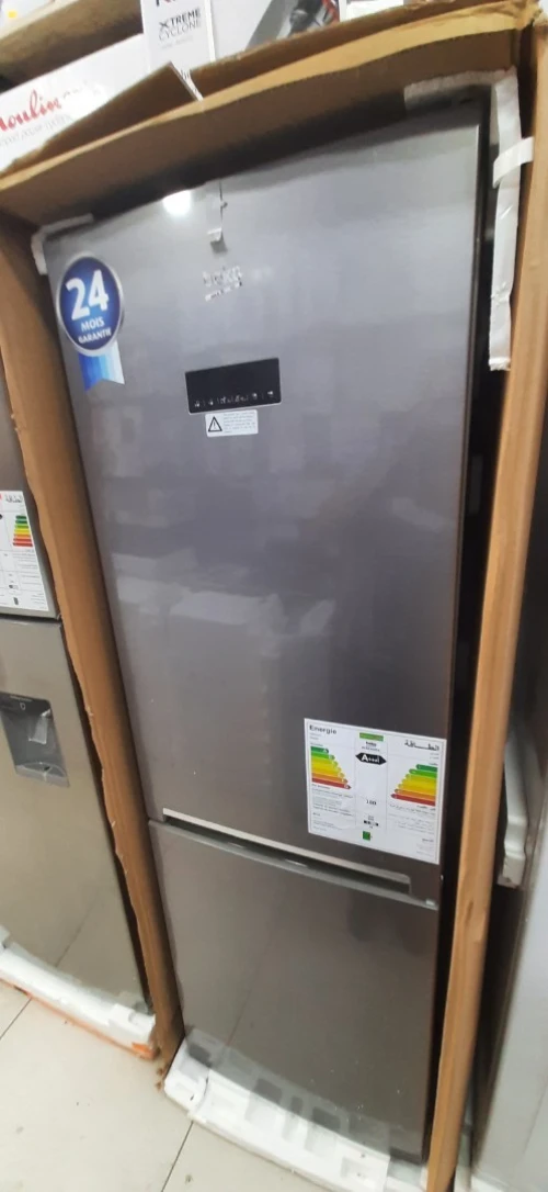 PROMOTION RÉFRIGÉRATEUR BEKO 450 COMBINÉ INOX-SILVER HARVEST FRESH SUN CYCLE
