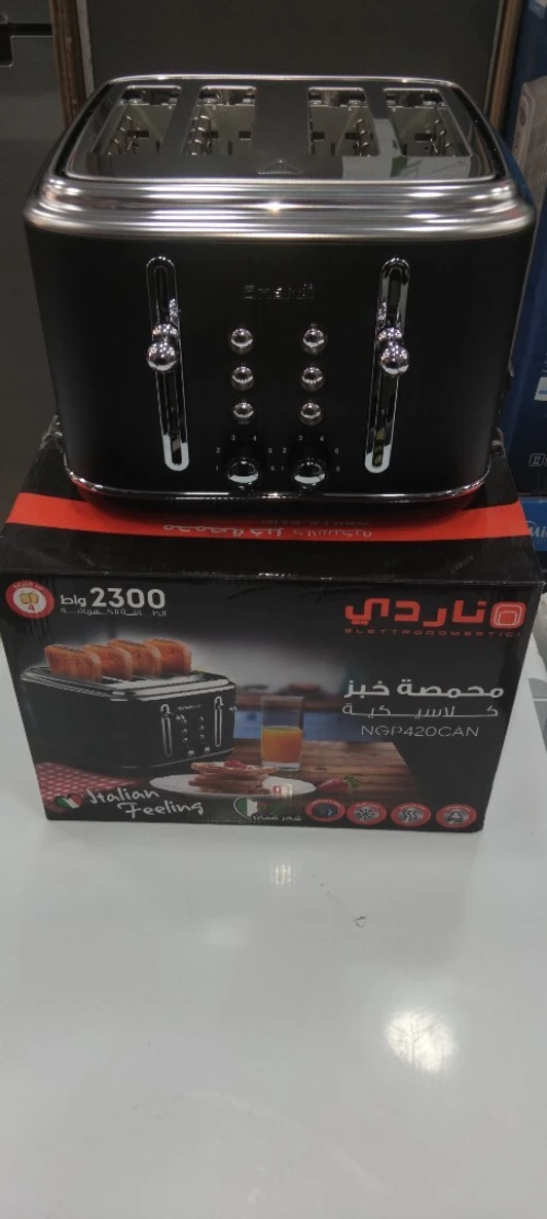 SUPER PROMO GRILLE-PAIN NARDI ITALIEN NOIR 2300WATT 4 T