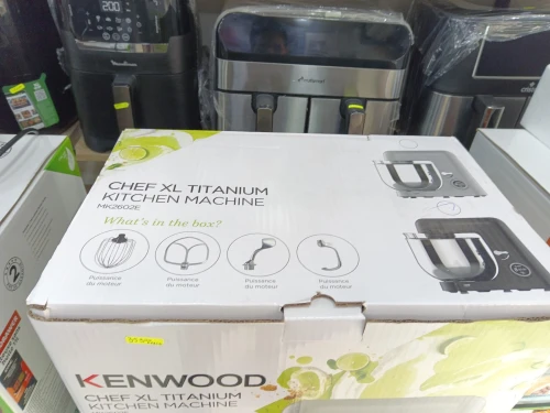 PÉTRIN KENWOOD CHEF XL 8L TITANIUM NOIR DOUBLE CROCHET