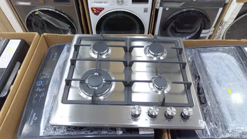 Promo plaque de cuisson tabouna wok schallenge-midea inox 4 feux