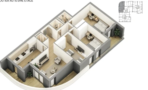 Vente Appartement F3 Oran Oran