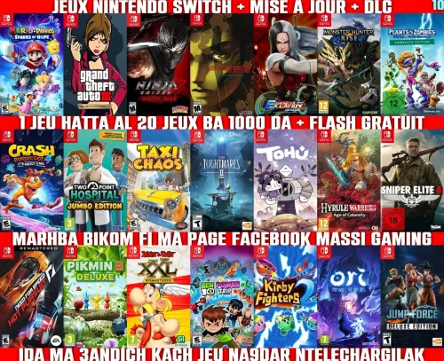 INSTALLATION JEUX NINTENDO SWITCH FLASHÉE / PUCÉE (+ FLASH GRATUIT + DLC) **