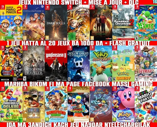 INSTALLATION JEUX NINTENDO SWITCH FLASHÉE / PUCÉE (+ FLASH GRATUIT + DLC + MISE A JOUR) --