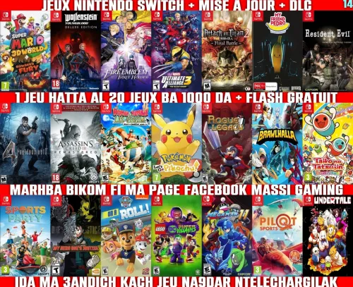 INSTALLATION JEUX NINTENDO SWITCH FLASHÉE / PUCÉE (+ FLASH GRATUIT + DLC) *