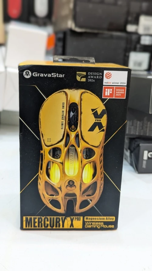 Gravastar Mercury X Pro 8KHz - Battle Worn-Yellow - Wireless Dongle included