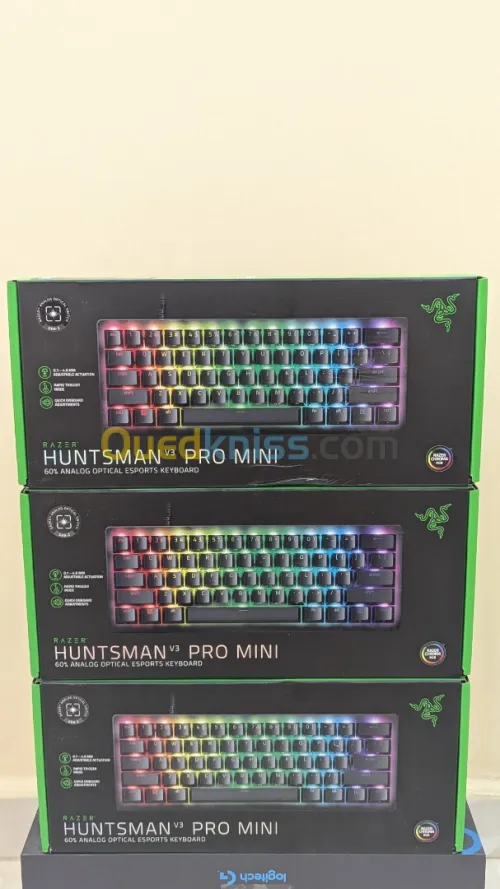 Razer Huntsman V3 Pro Mini : Analog Optical Switches - Razer Snap Tap - Rapid Trigger 