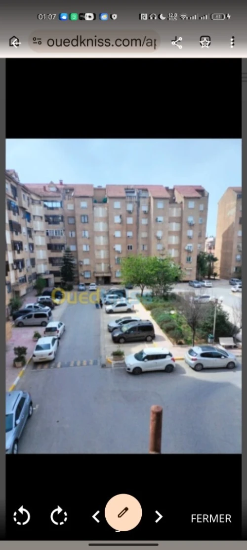 Location Appartement F3 Alger Bordj el bahri