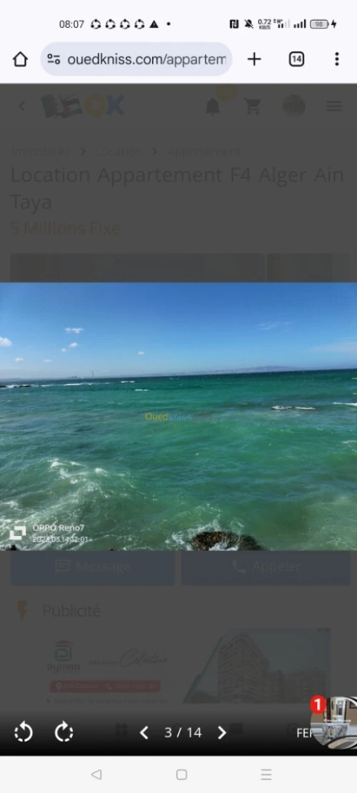 Vente Duplex F8 Alger Ain taya