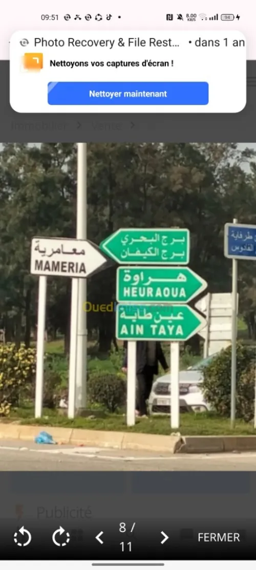 Vente Terrain Alger Hraoua