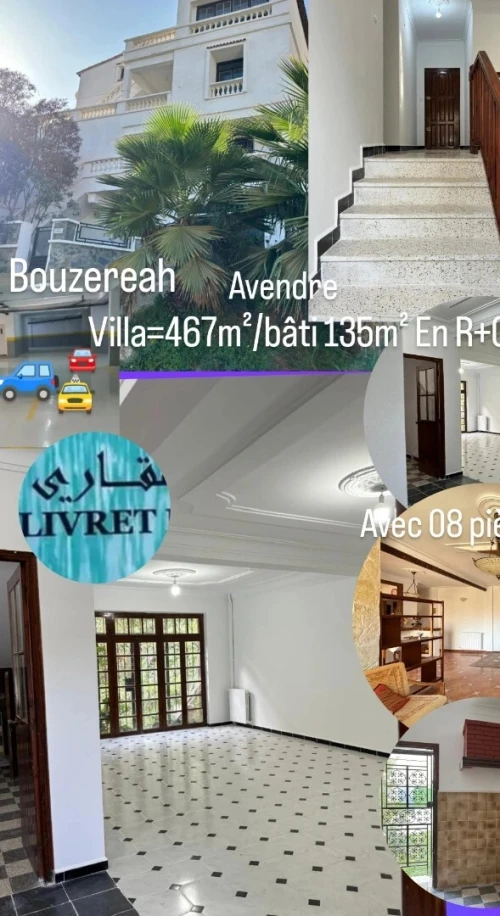 Vente Villa Alger Bouzareah