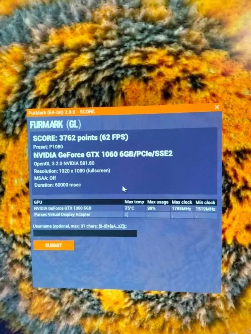 MSI GTX 1060 6gb n9iya