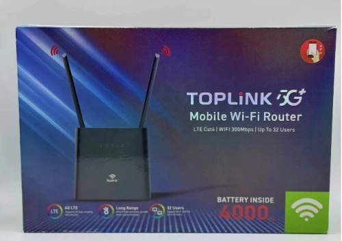 Routeur WiFi 4G TOPLINK 5G+ avec batterie 4000 mAh