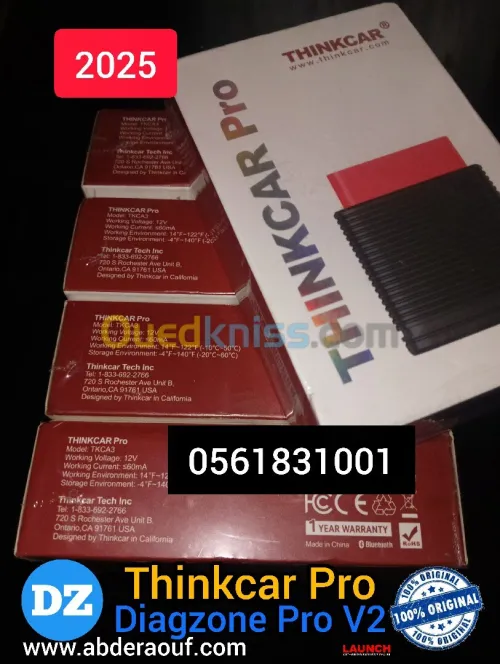 Scanner automobile Launch 2025 Thinkcar Pro Avec Diagzone Pro, codage online.... 
