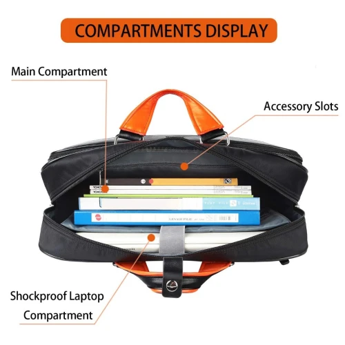 Cartable Large en Cuir pour Ordinateur Portable 17' MATEIN