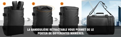  Sac a dos cartable avec bandouliere 17 pouces - حقيبة ظهر و لليد مع حزام للكتف