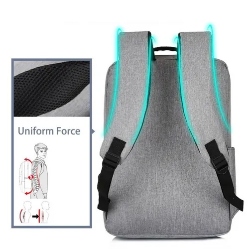 Sac a dos multifonctions USB imperméable anti- rayures et résistant aux déchirures