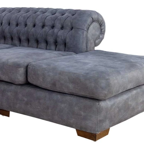 Salon Chesterfield L Gris