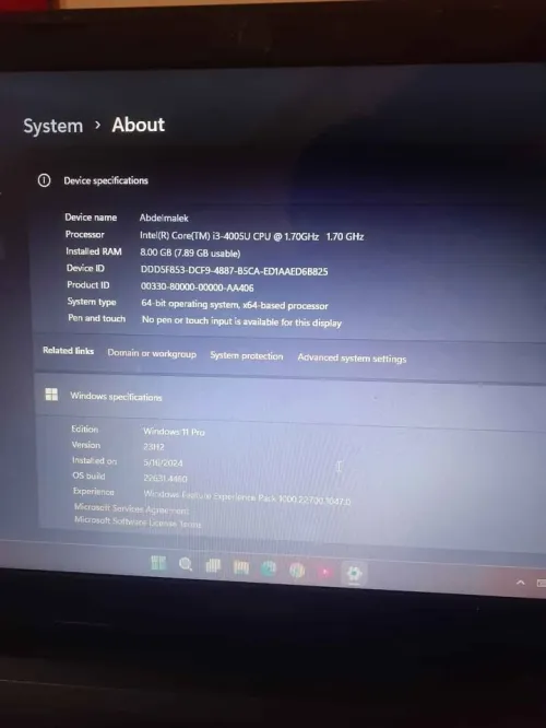 Lenovo G50 Laptop Intel I3 8gb Ram 500gb SSD