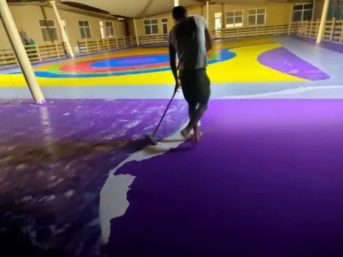 Tapis salle de sport et terrains matico,stad gomme synthétique acrylique epdm gazon