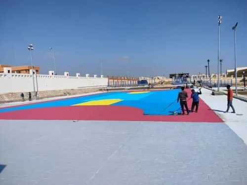 Tapis salle de sport et terrains matico,stad gomme synthétique acrylique epdm gazon