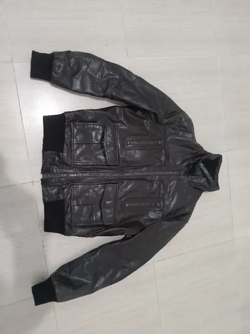Veste cuire 
