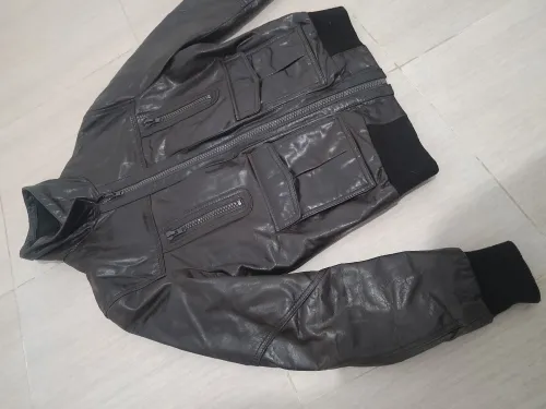 Veste cuire 