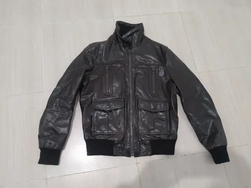 Veste cuire 
