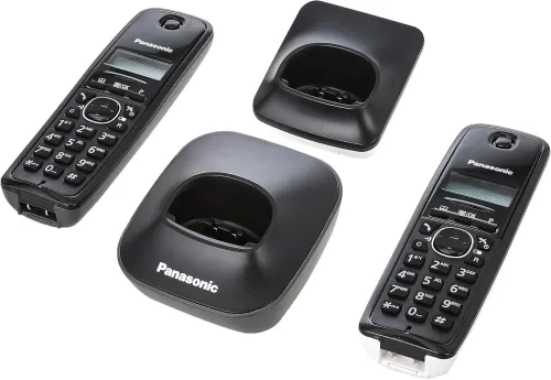Panasonic Téléphone sans-fil Numérique Double combine LCD Panasonic KX-TG1612 DECT